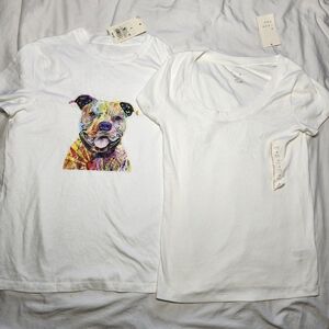 A New Day Bundle of 2 Women's T-Shirts, Size S.